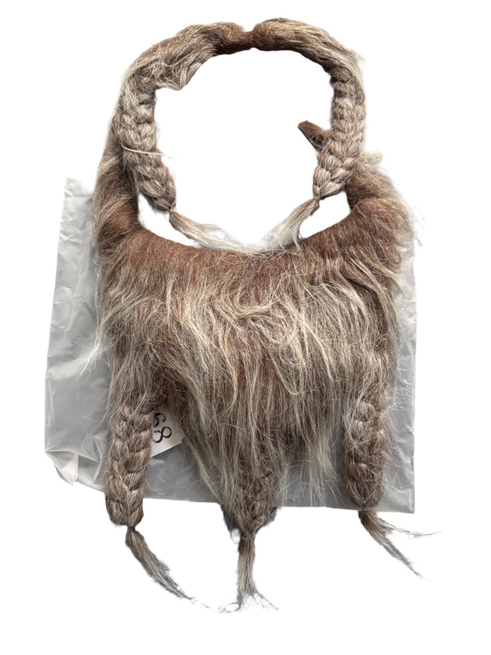 VIKING Novelty Braided Faux Hairpiece in Ash Brown and Blonde